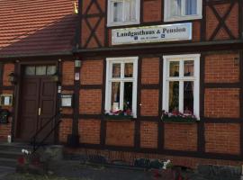 Landgasthaus & Pension Liebner-Land Brandenburg-Prignitz, hotel con estacionamiento en Groß Pankow