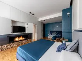 蓝色奢华套房旅馆