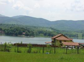 Vila on a Lake Lyastoviche Gnezdo near Troyan, būstas prie paplūdimio mieste Golyama Zhelyazna