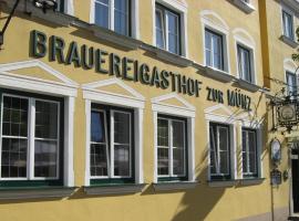 Brauereigasthof zur Münz seit 1586, hótel í Günzburg