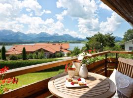 Hotel Alpenglühn, hotel romantico a Füssen