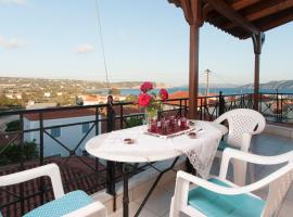 The house of "Angelina", magnificent view of the sea, apartment in Methoni