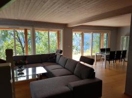 Panorama view along the fjord in Stryn, cottage in Blakset