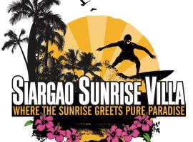 Siargao Sunrise Villa, hotel Magpupungko természetes sziklamedencék környékén General Lunában