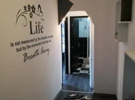 white black rooms