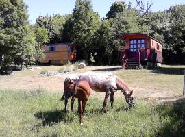 Roulotte-Quinta, camping en Blandas