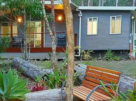 Oakey Creek Country Retreat Kenilworth, chalupa v destinaci Gheerulla