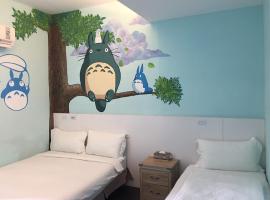 Light Blue Hostel, kapselhotell i Hengchun Old Town