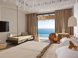 Myconian Utopia Relais & Chateaux, family hotel in Elia Beach