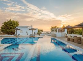 Ostria Inn: Moutsouna Naxos, Moutsouna Plajı yakınında bir otel