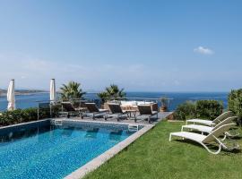 Villa Emilia front sea, beach rental in Kalathas