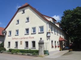 Gasthaus zum Goldenen Roß, икономичен хотел в Креглинген