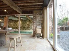 Stone house in Theux with indoor pool