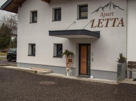 Apart Letta, hotel with parking in Huben