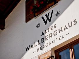 Berghotel Altes Wallberghaus, помешкання для відпустки у місті Роттах-Егерн