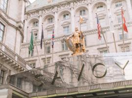 The Savoy, hotel near Leicester Square Tube Station, London