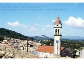 Country traditional house in Corfu village, Greece