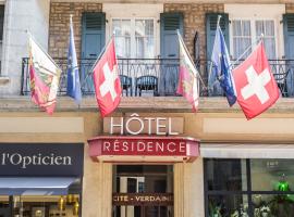Hôtel Résidence Cité-Verdaine, Hotel in Genf