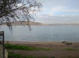 Seaside Studio, beach rental in Salamina