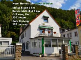 Hotel Hohenstein -Radweg-Messe-Baldeneysee, Hotel in Essen