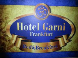 Hotelgarni Frankfurt, Bed & Breakfast in Frankfurt am Main