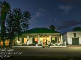 Colonial Karoo Guesthouse, жилье для отдыха в городе Murraysburg