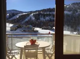 Chaleureux 3 pièces 50m² plein sud avec grande terrasse au pied des pistes à Isola 2000