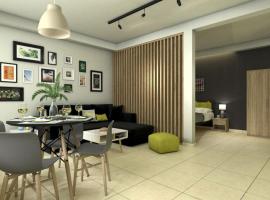 comfy center rodos - green, apartment in Asgourou