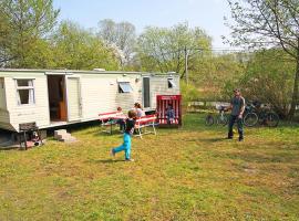 Mobilhome Markgrafenheide für Familie und Monteure, viešbutis mieste Markgrafenheidė