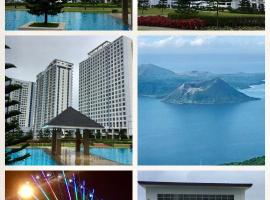 TAGAYTAY WIND CONDO, 4pax,3BEDS,FF,AC WIFI、タガイタイのビーチ・ホテル
