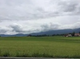 Studio mit Alpenblick