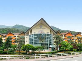 Hanwha Resort Sanjeong Lake Annecy, hotelli kohteessa Pocheon lähellä maamerkkiä Sanjeongjärvi