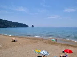 Holiday Studio Apartments Yannis on Agios Gordios beach in Corfu
