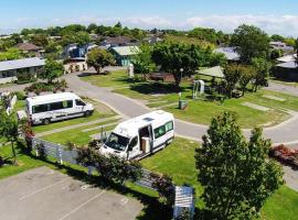 Amber Kiwi Holiday Park & Motels, hotel en Christchurch