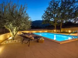 VILLA SKURA private heated pool 32m2, summer kitchen, 4 bedrooms, garden