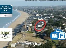 BAIE MT ST MICHEL , JULLOUVILLE , VILLA Caprice Rdc , 50 m Mer ,7 pers , Prés Plage DDAY