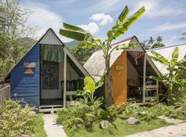 Beach Shack Chalet - Garden View Aframe Small Unit, hotelli Tiomanissa