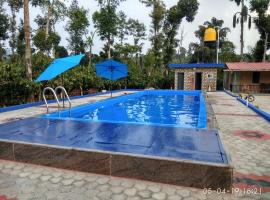 Giri Darshini Homestay - Simple Rooms with Pool & Private Falls, hotel in Chikmagalūr