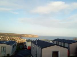 Swanage Bay View caravan, glamping site in Swanage