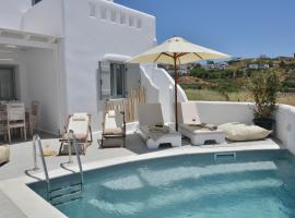 Villa kleio Naxian album with private pool, villa in Glinado Naxos