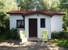 Maly bialy domek pod brzozami, self-catering accommodation in Nałęczów