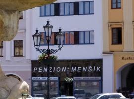 Penzion Menšík, hotel a Kroměříž