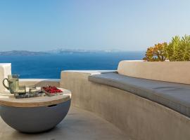 Marble Sun Villa with Jacuzzi by Caldera Houses, budgethotell i Oia