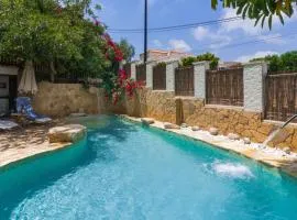 Bright villa with salt water pool