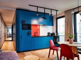 Rajska Blue Luxury Apartment, hotel cerca de Museo Nacional de Cracovia, Cracovia