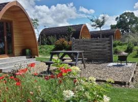 Buttercup Glamping Pod, campeggio di lusso a Cheltenham