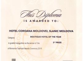 Hotel Coroana Moldovei、スラニク・モルドバのホテル