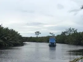Orangutan Shaka Houseboat with cabin