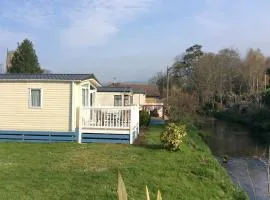 Pet friendly riverside static caravan