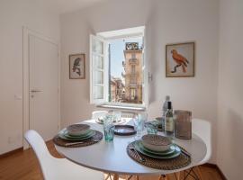 "Vicolo Apartment" is a Two-story Apartment, 2BDR, additional Sofabed, 2,5 BTH, Aircondo, Pedestrian Centre, Private Parking 600mt far, easy to train and ferries, city life